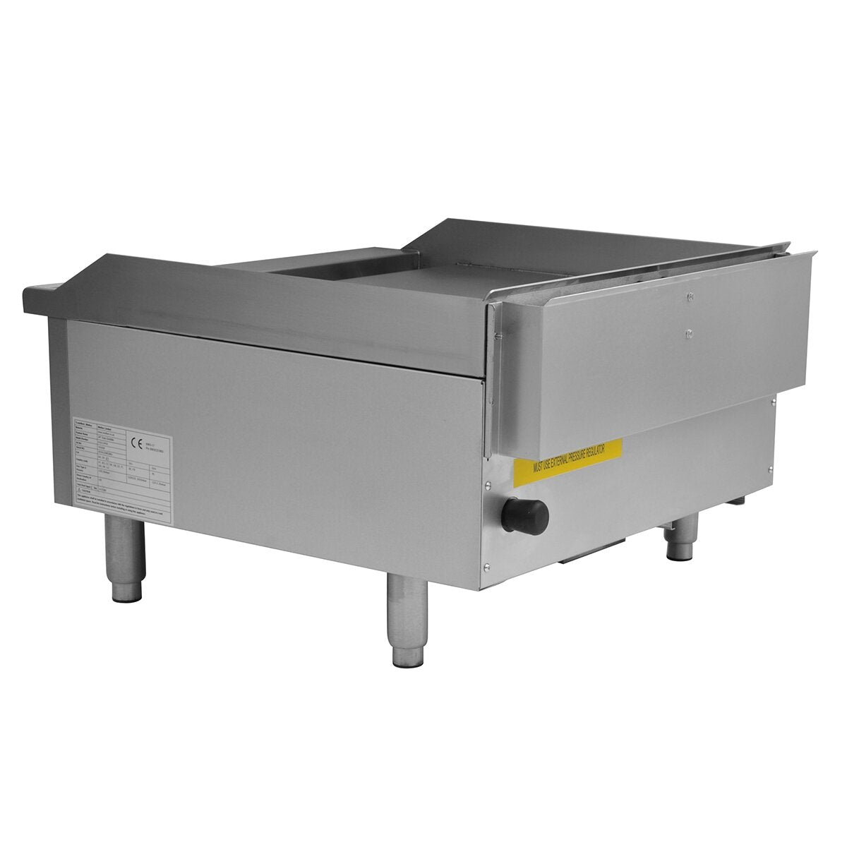 101058-P - Gas Countertop Griddle with Chromed Plate - Dual Control