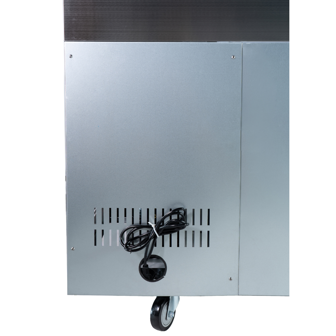 221051 - 3 Door Refrigerated Sandwich Counter with Granite Worktop - 650L