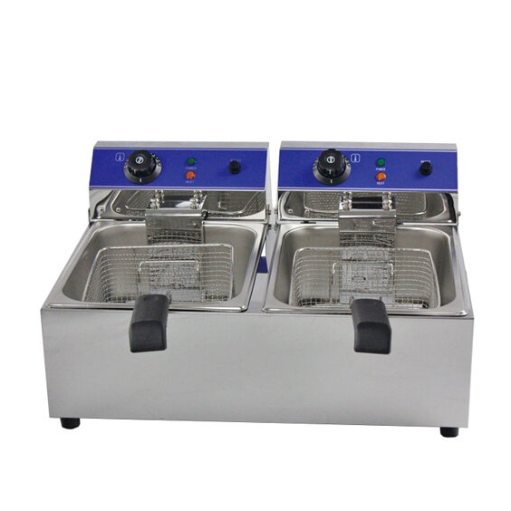 161003 - Countertop Electric Fryer - 2 x 8 Litre (oil) Twin Tank