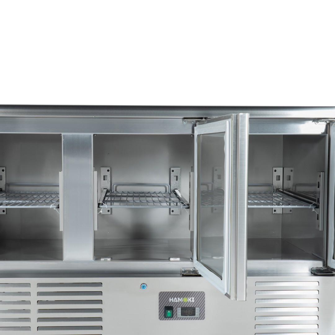 221041 - 3 Door Refrigerated Salad Counter with Stainless Steel Top - 346L (S903SSTOP)