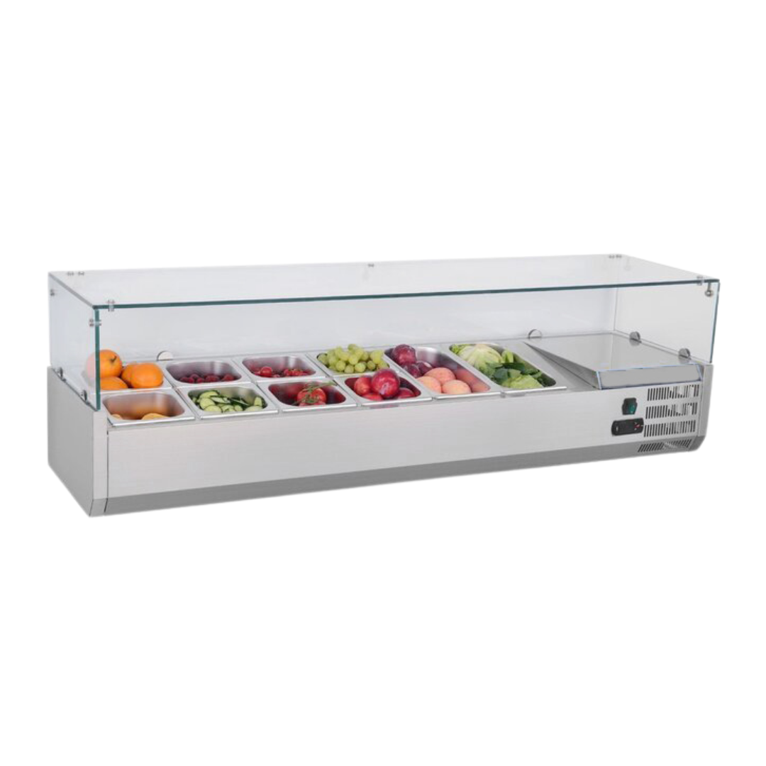 221045 - Refrigerated Pizza Display - 47L 6xGN1/3 (VRX1400/380)