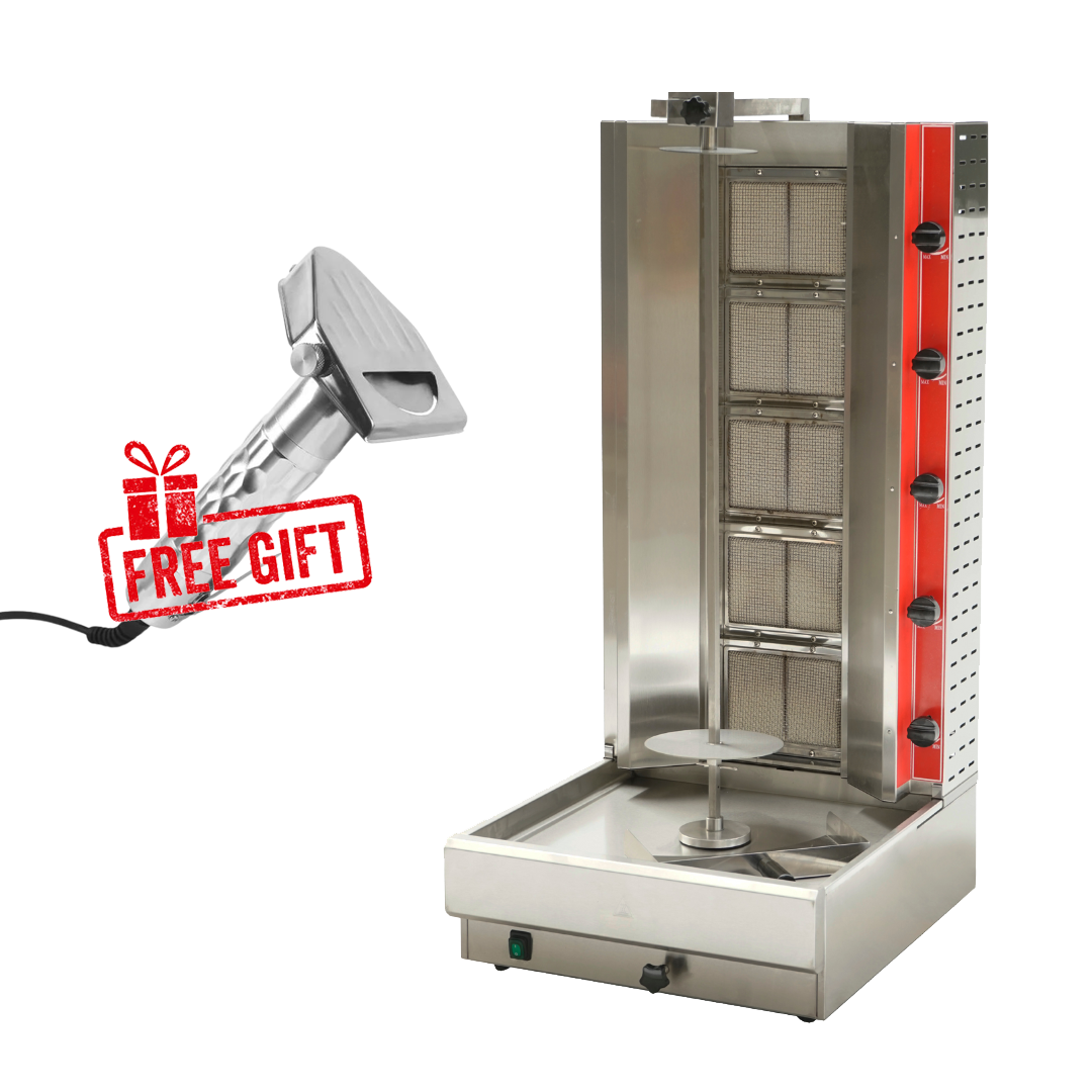 101095 - Gas Doner Kebab Machine - 5 Burner